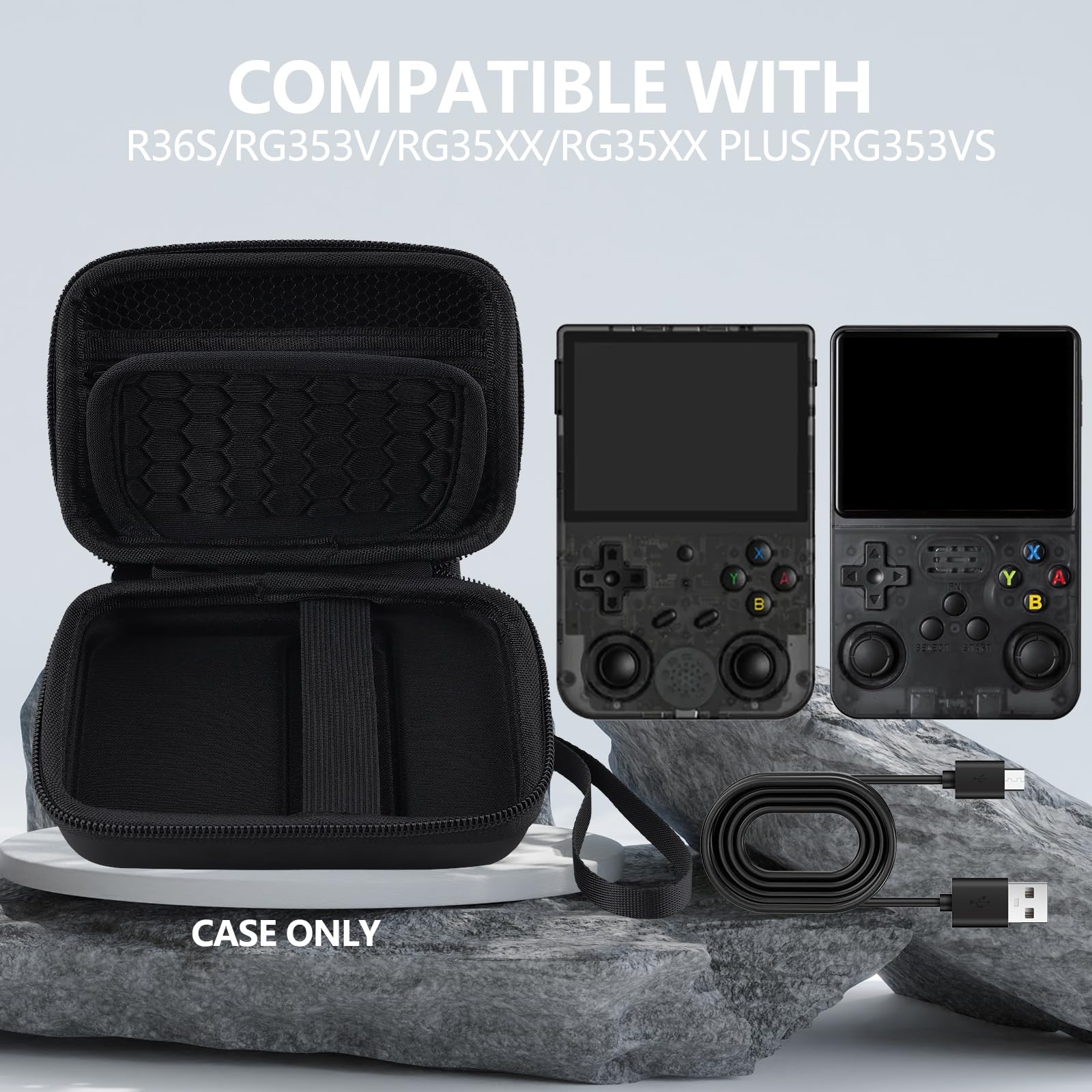 Portable Storage Case Bag for  - Retro Handheld Game Console R36S 评论和价格