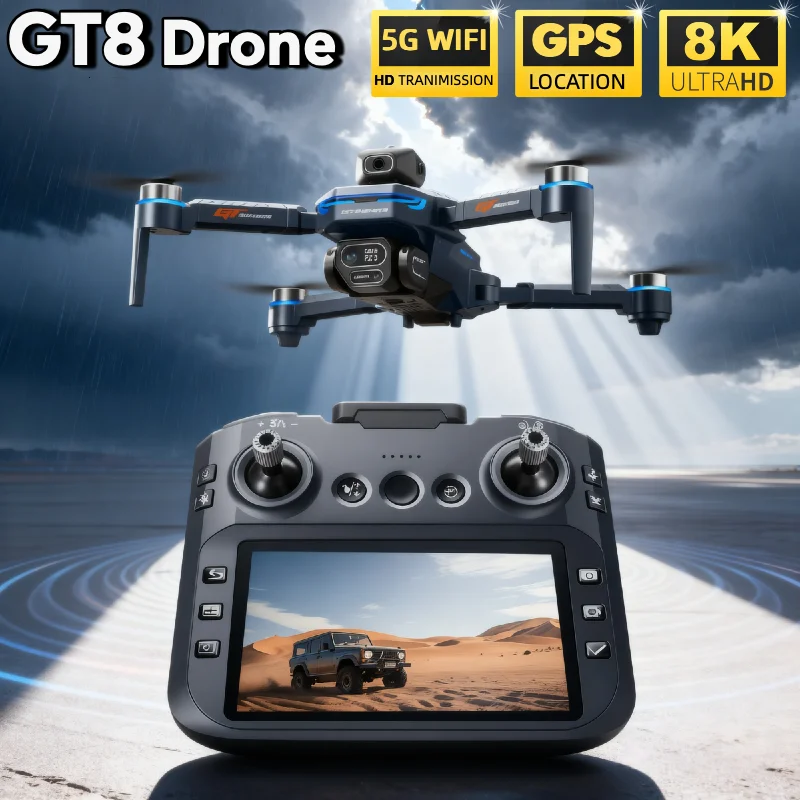 HOT For LSRC GT8 Drone 4K Prof - Fpv Brushless Rc Drone 4K 评论和价格
