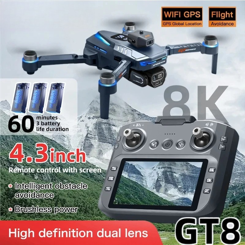 Original GT8 Drone 8K Professi - Fpv Brushless Rc Drone 4K 评论和价格
