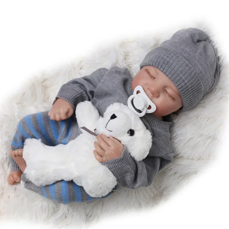 18-inch full silicone reborn d - Reborn Baby Doll Silicone Realistic 评论和价格