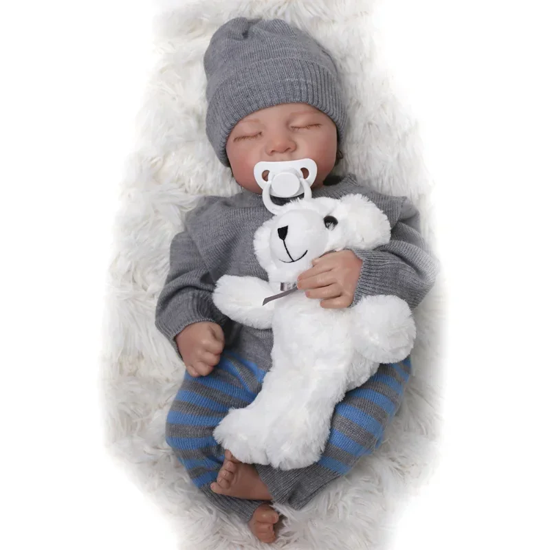 18-inch full silicone reborn d - Reborn Baby Doll Silicone Realistic 评论和价格