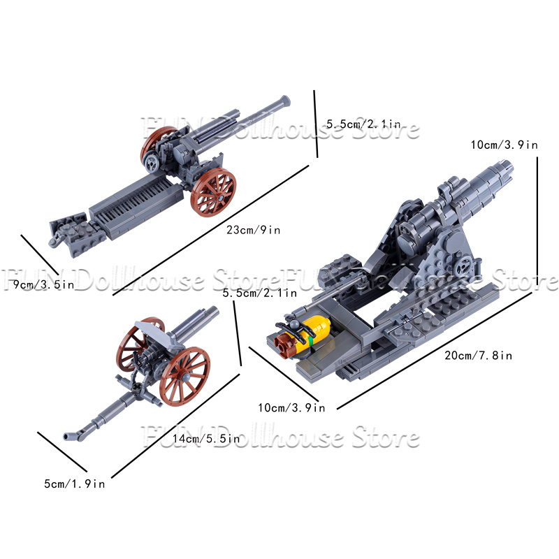 MOC WW1 Military Army Soldier  - Lego Compatible Military Tank 评论和价格