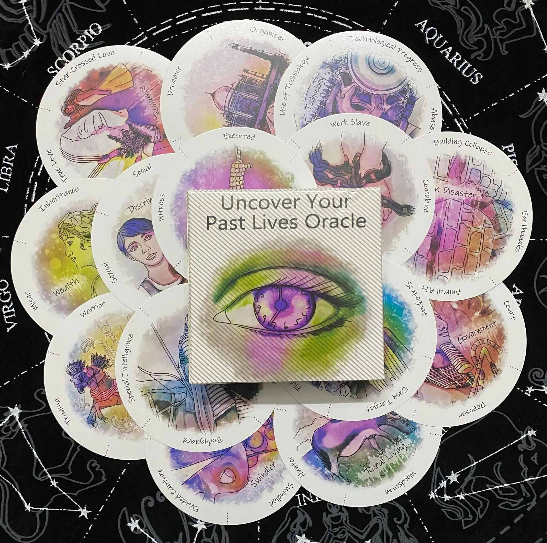Uncover Your Past Life Oracle  - Tarot Cards Deck With Guidebook 评论和价格