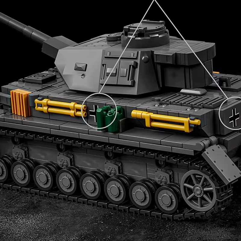 1419 PCS 1:28 GER DE Panzer IV - Lego Compatible Military Tank 评论和价格