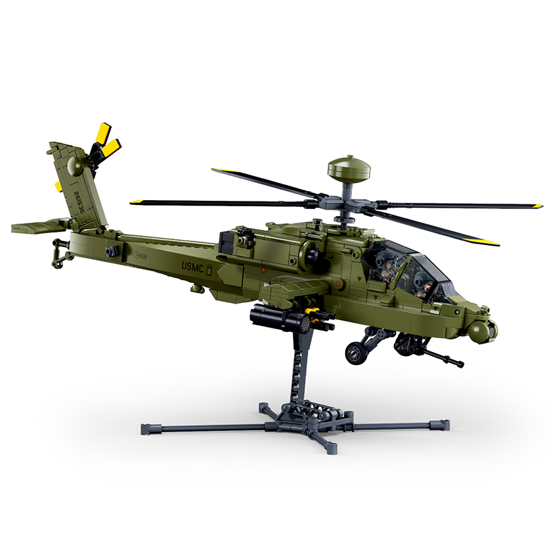 Sluban M38‑B1536 Boeing AH‑64D - Lego Compatible Military Tank 评论和价格