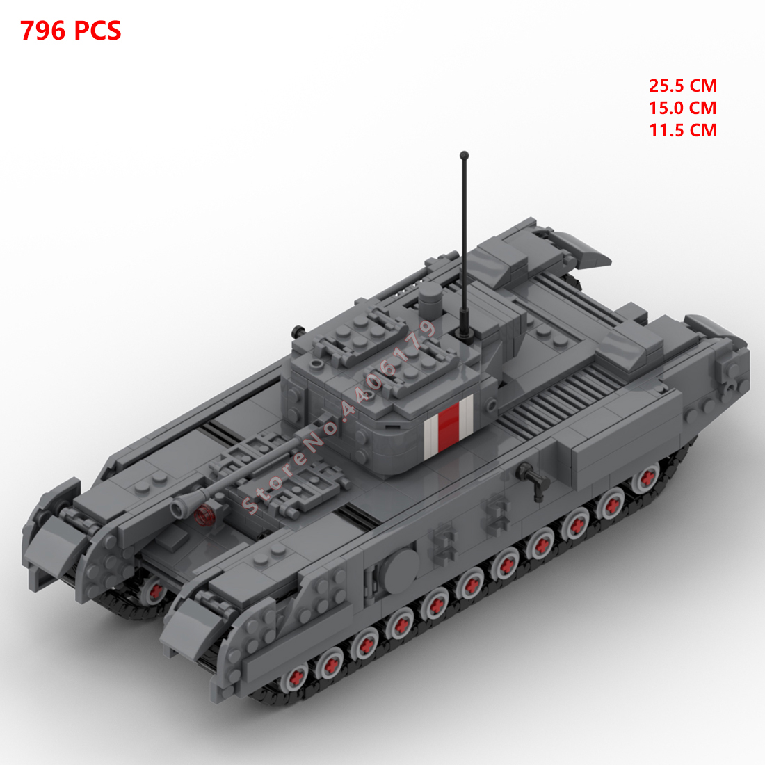 hot military WWII UK Army Chur - Lego Compatible Military Tank 评论和价格