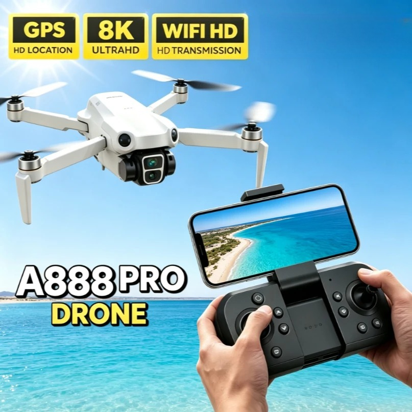 Original A888 GPS FPV Drone Fo - Fpv Brushless Rc Drone 4K 评论和价格