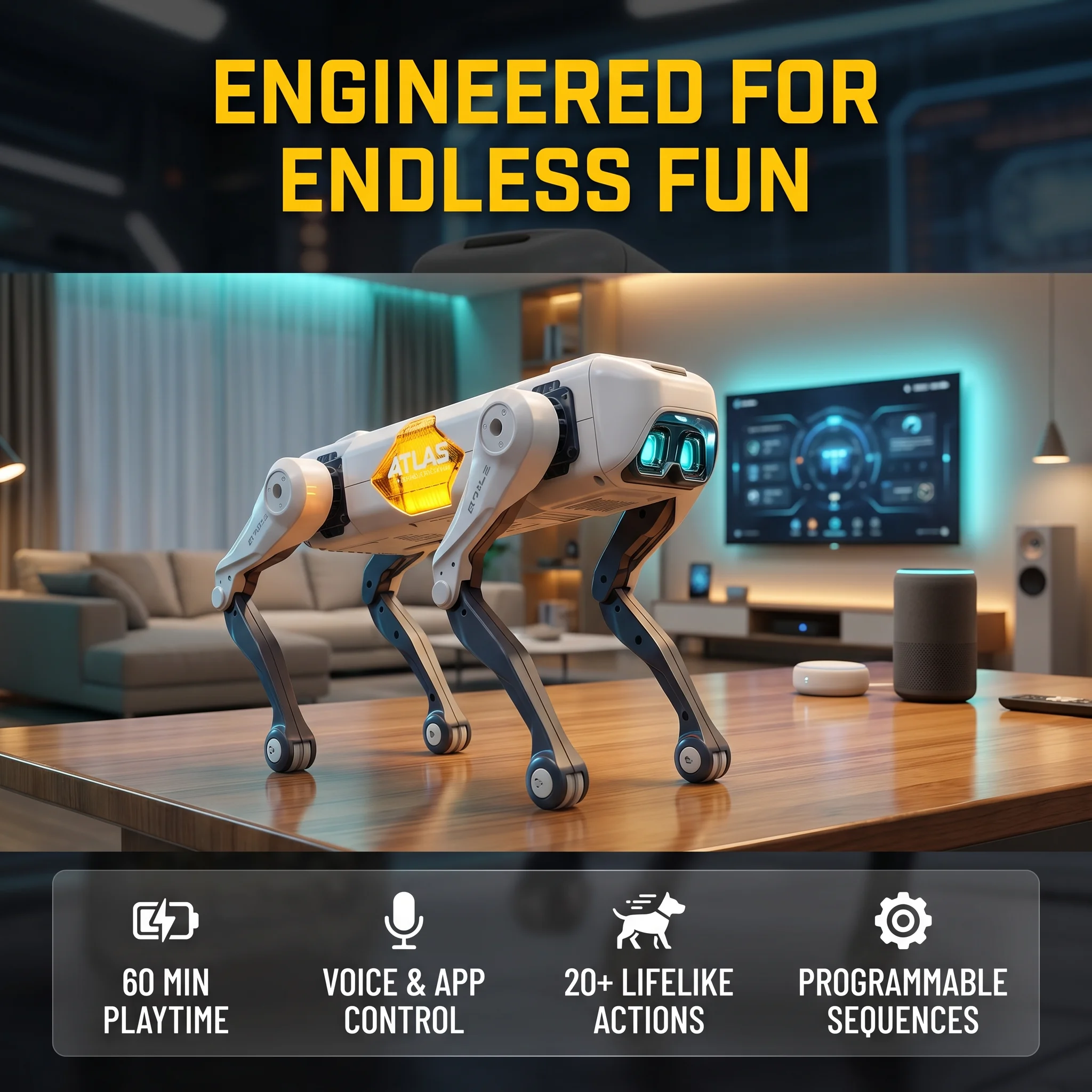 AI Smart Robot Dog, Voice & AP - Remote Control Toys 评论和价格