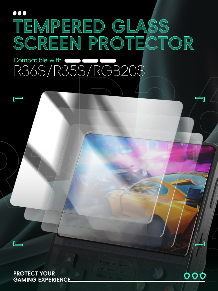 DATA FROG Tempered Glass Scree - Retro Handheld Game Console R36S 评论和价格
